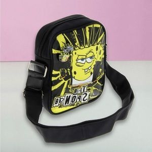 Nickelodeon Sponge Bob Square Pants Black Pilot Bag, Brand New With Tags!